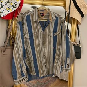 Vintage Tommy Hilfiger Striped Button Down